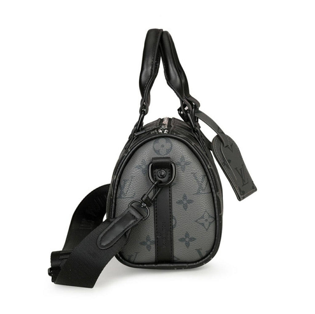 Louis Vuitton Keepall Bandoulière en toile de Monogram Eclipse Reverse noir