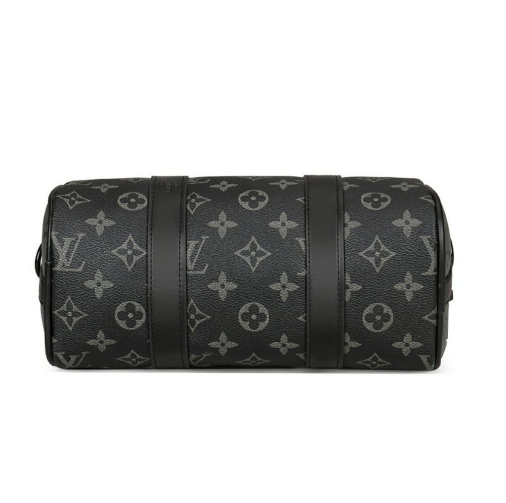 Louis Vuitton Keepall Bandoulière en toile de Monogram Eclipse Reverse noir